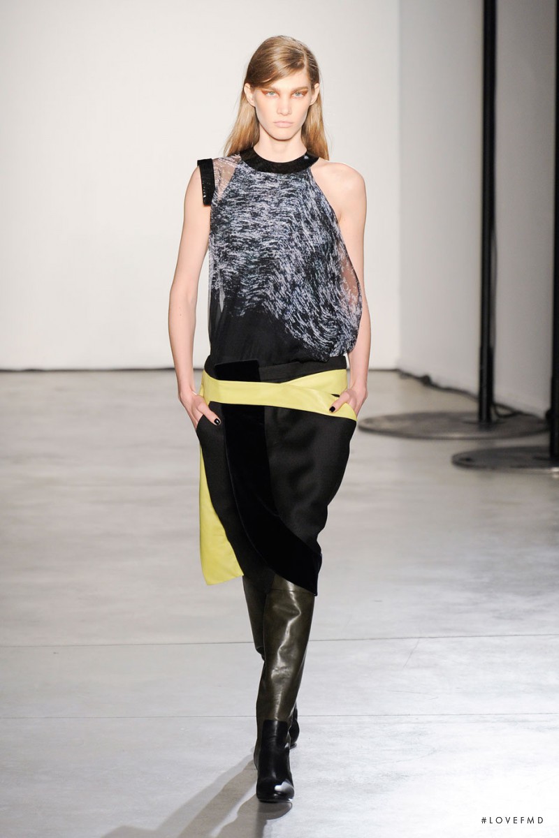 Irina Nikolaeva featured in  the Pedro Lourenço Capsule fashion show for Autumn/Winter 2012