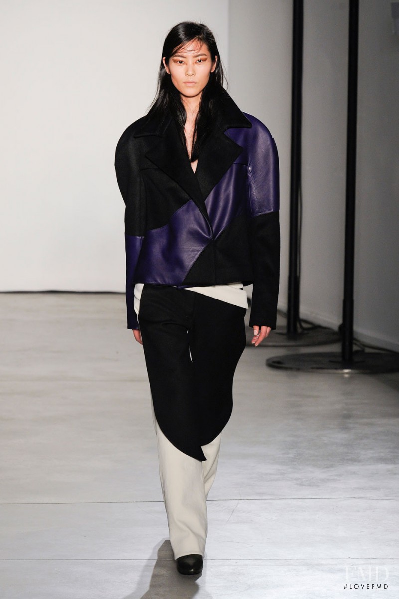Liu Wen featured in  the Pedro Lourenço Capsule fashion show for Autumn/Winter 2012