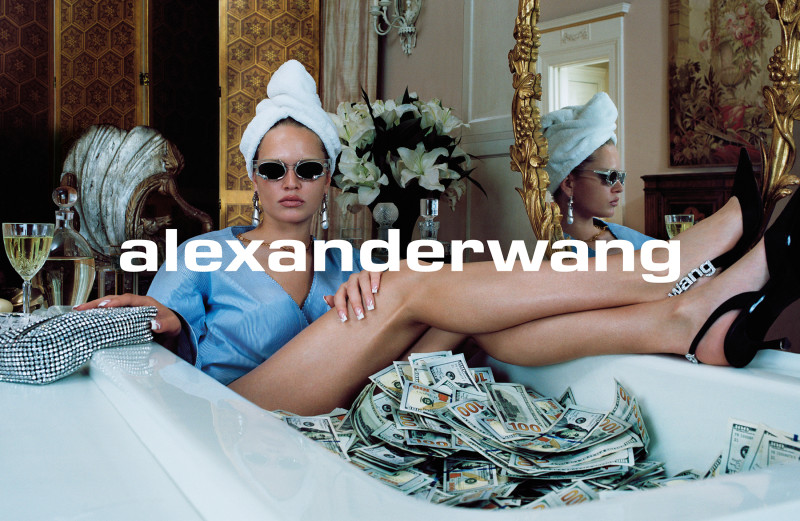 Hailey Baldwin Bieber featured in  the Alexander Wang X Bvlgari Campaign photo shoot advertisement for Autumn/Winter 2019