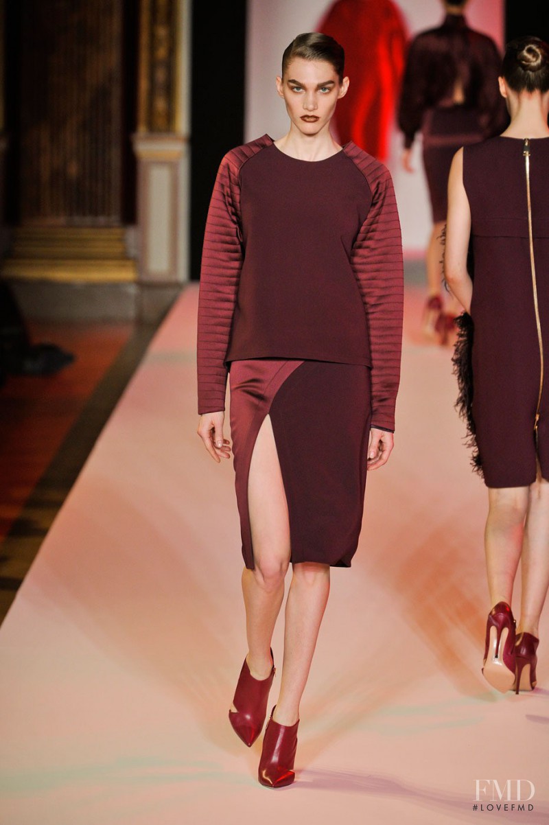 Irina Nikolaeva featured in  the Hakaan fashion show for Autumn/Winter 2012