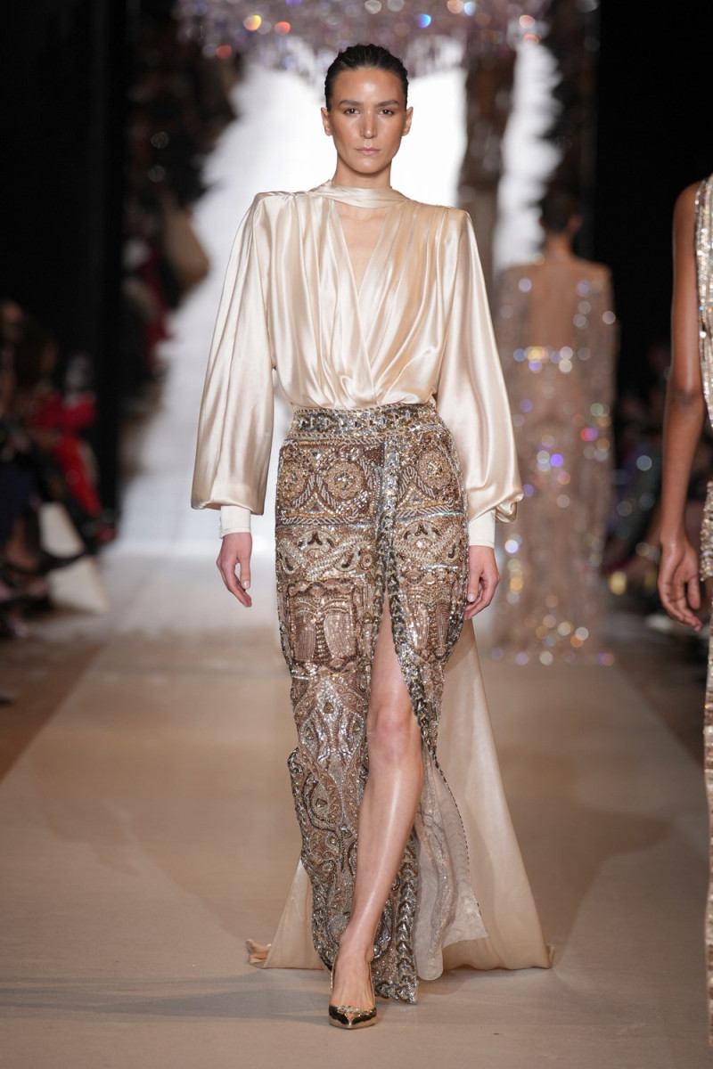 Mijo Mihaljcic featured in  the Zuhair Murad fashion show for Spring/Summer 2024