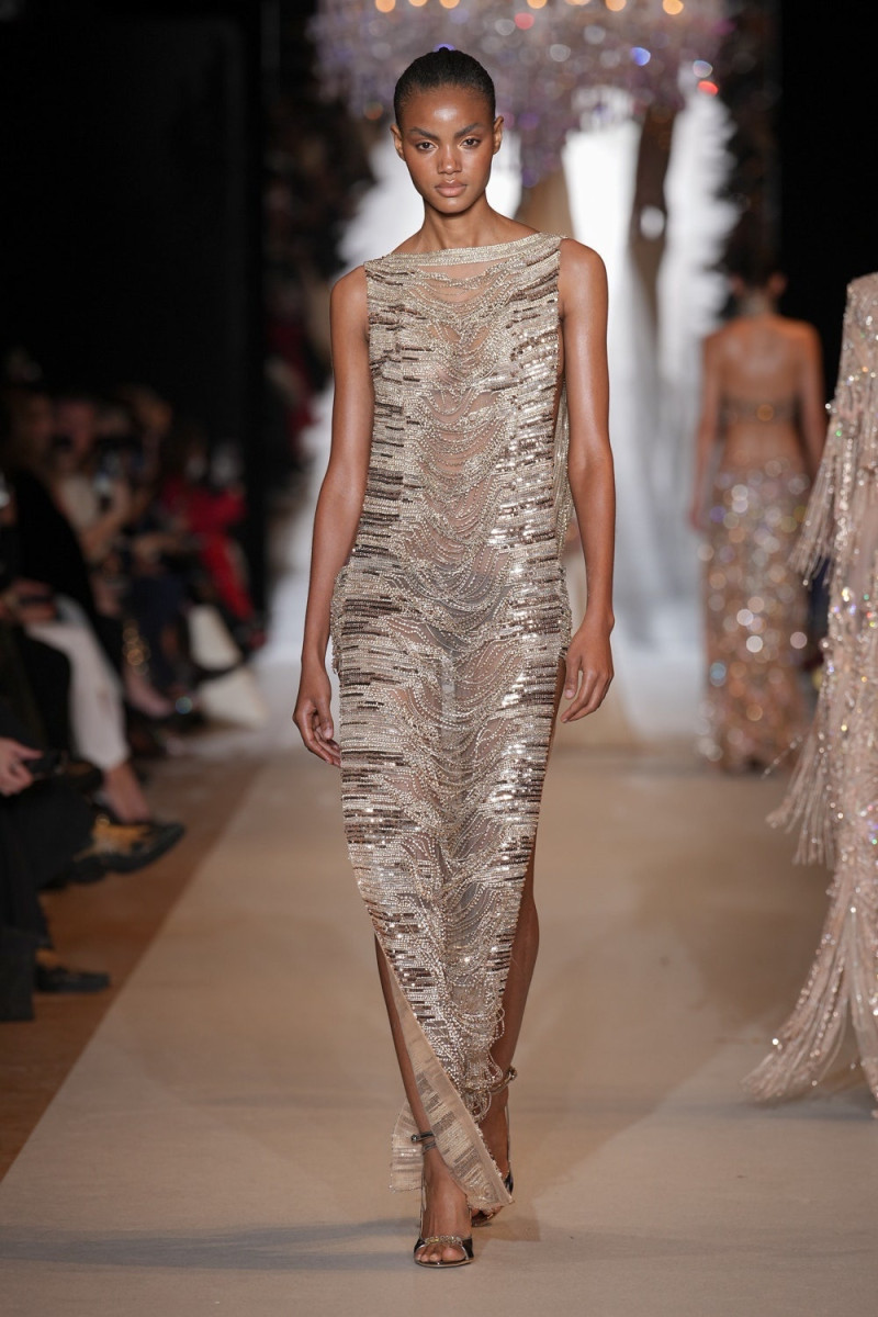 Chisom Okeke featured in  the Zuhair Murad fashion show for Spring/Summer 2024