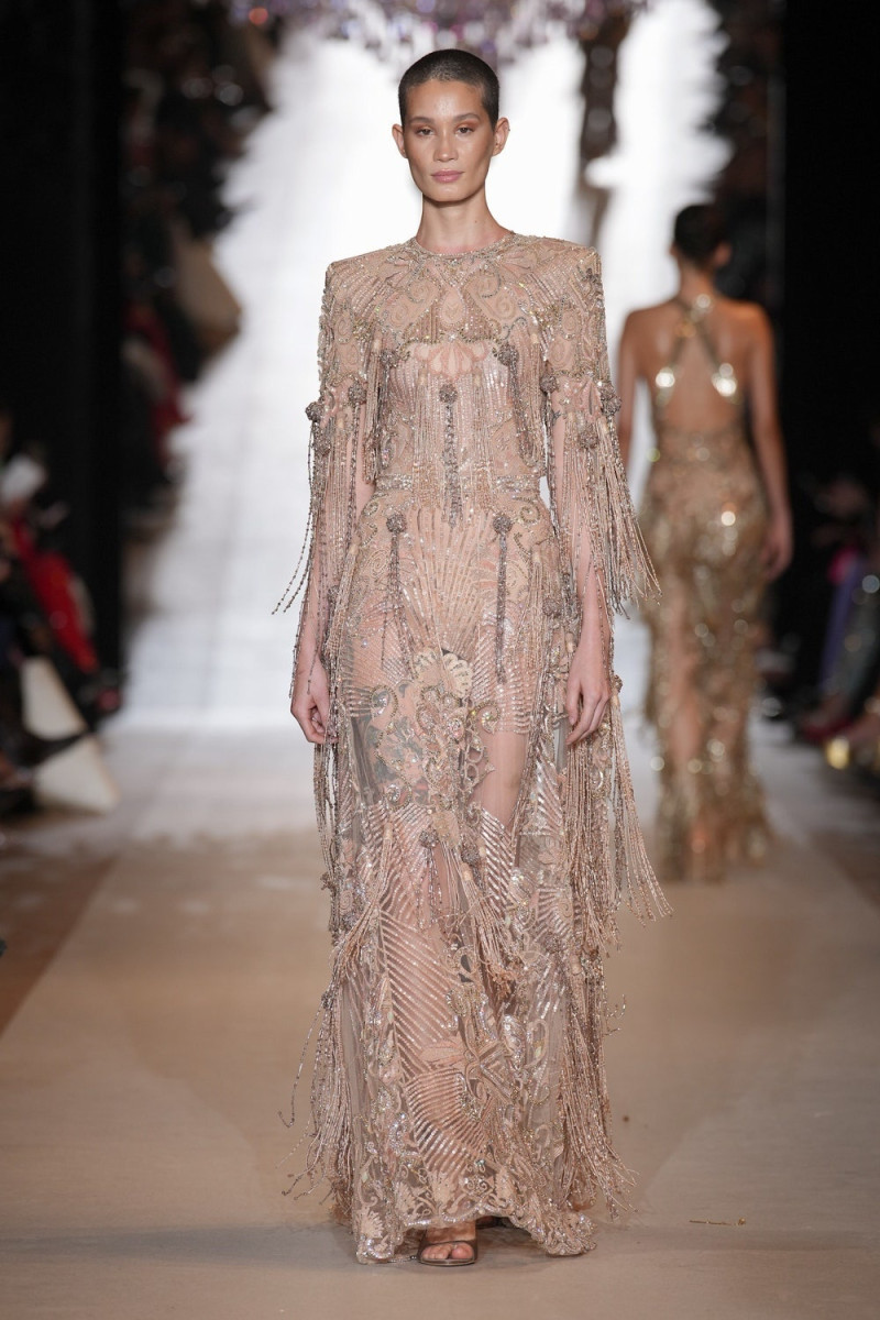 Katia Andre featured in  the Zuhair Murad fashion show for Spring/Summer 2024