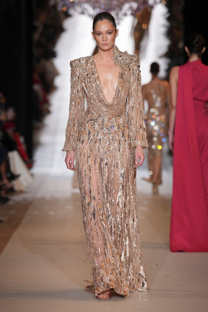 Vika Ihnatenko featured in  the Zuhair Murad fashion show for Spring/Summer 2024