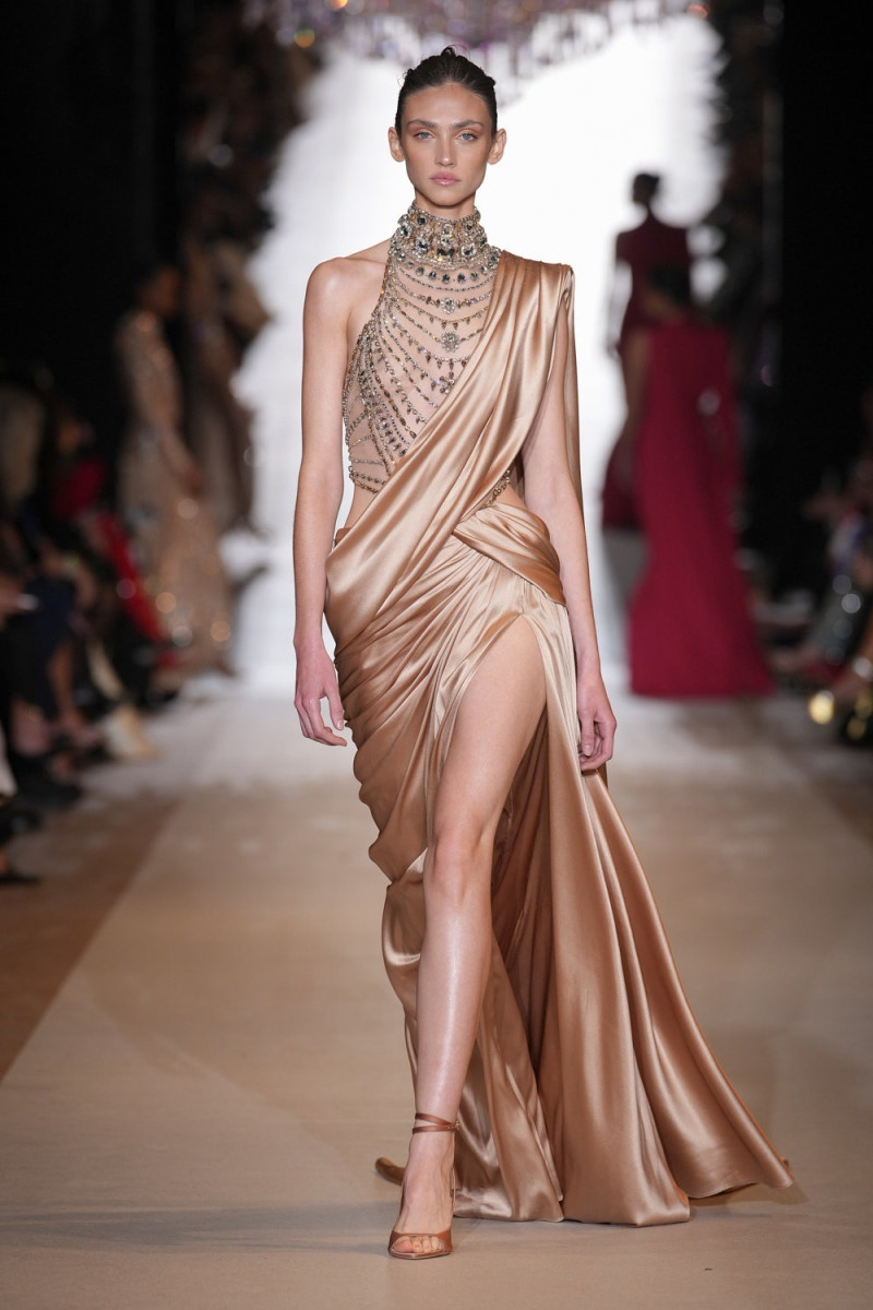 Krini Hernandez featured in  the Zuhair Murad fashion show for Spring/Summer 2024