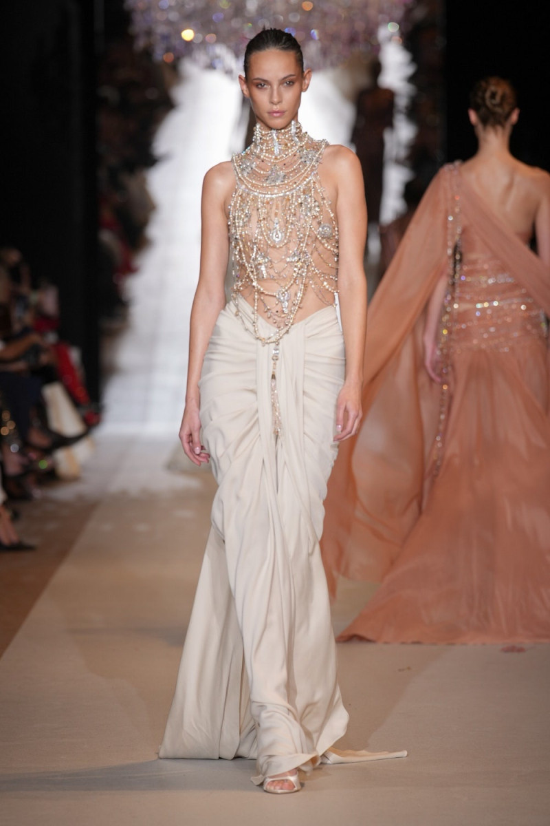 Yvonne Bevanda featured in  the Zuhair Murad fashion show for Spring/Summer 2024