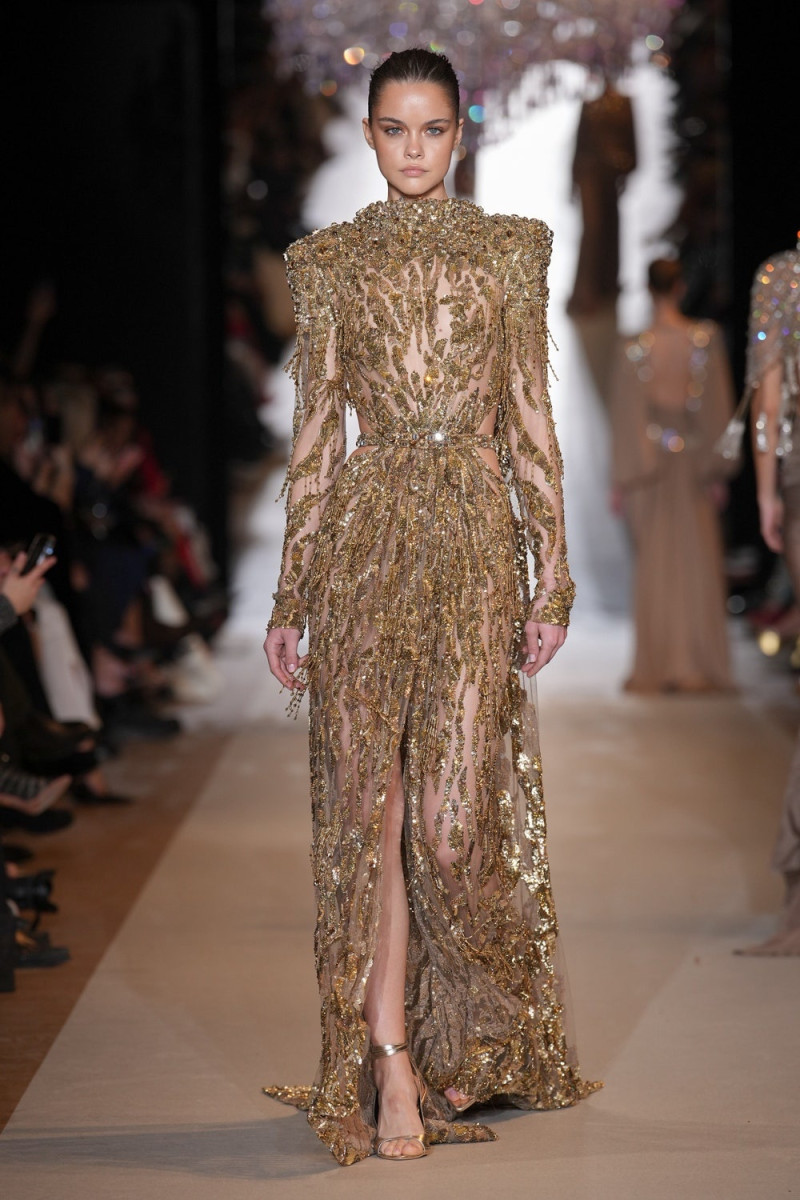 Marija Zezelj featured in  the Zuhair Murad fashion show for Spring/Summer 2024