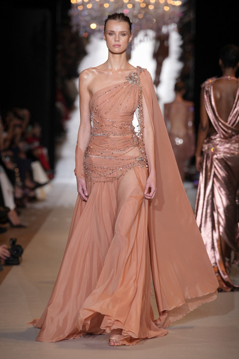 Krystyna Pyszkova featured in  the Zuhair Murad fashion show for Spring/Summer 2024