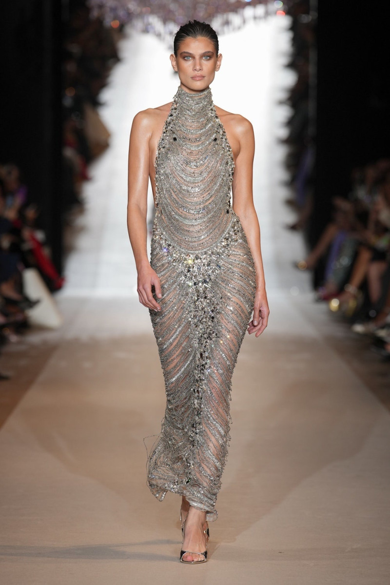 Anthi Fakidari featured in  the Zuhair Murad fashion show for Spring/Summer 2024