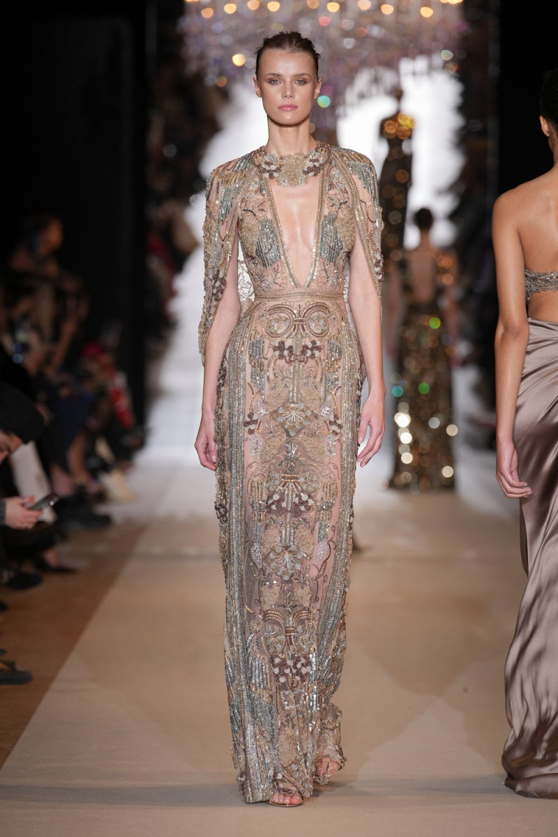 Krystyna Pyszkova featured in  the Zuhair Murad fashion show for Spring/Summer 2024