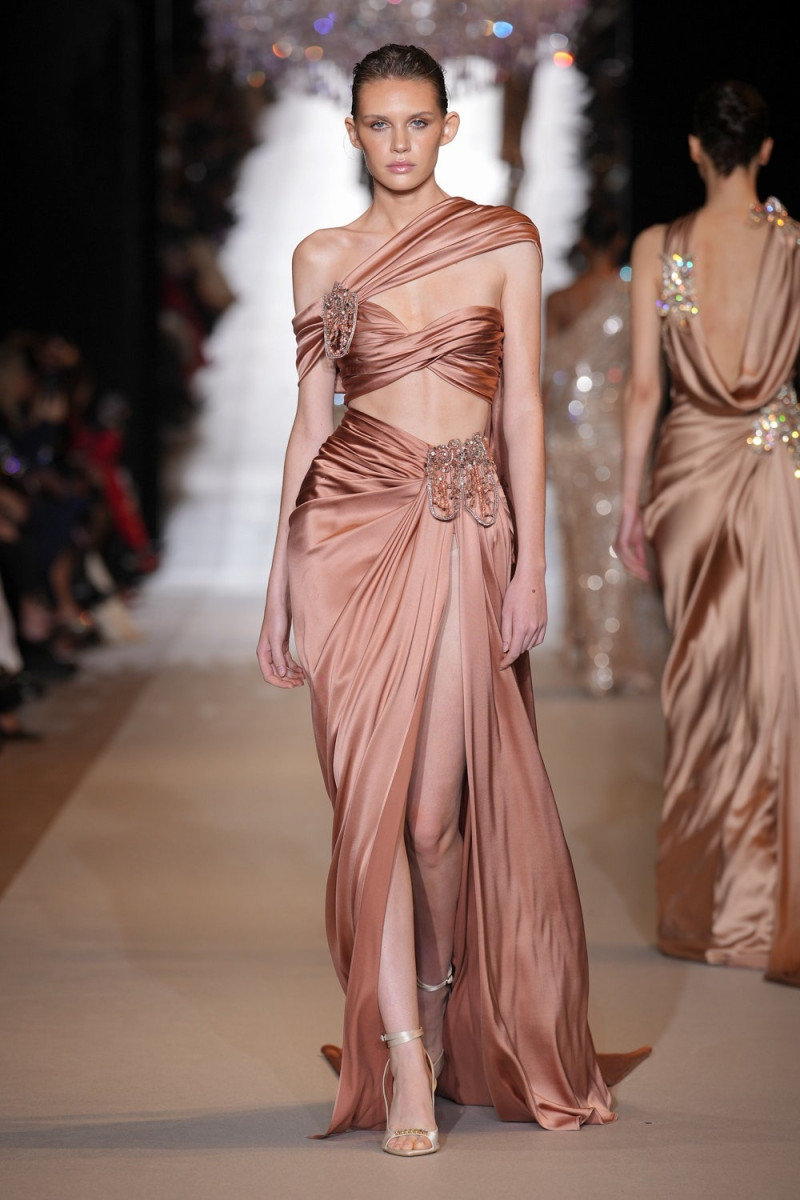 Leelou Laridan featured in  the Zuhair Murad fashion show for Spring/Summer 2024