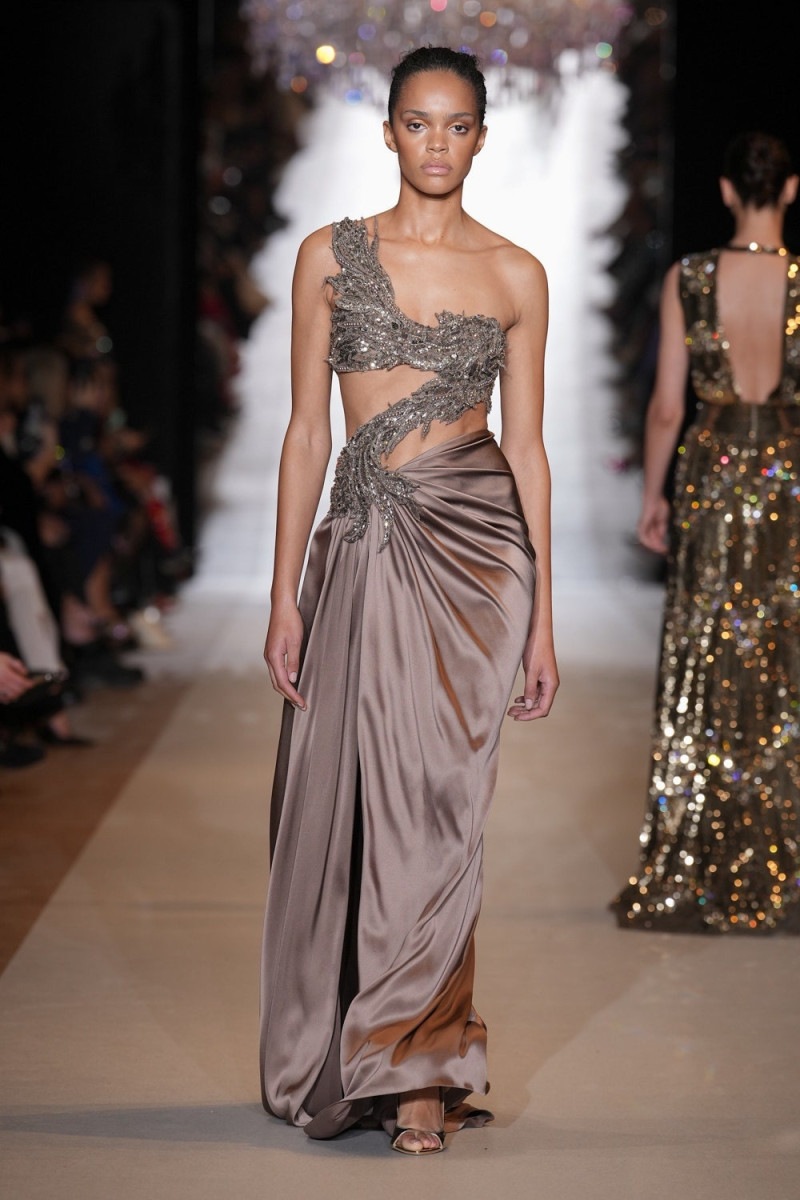 Carla Pereira featured in  the Zuhair Murad fashion show for Spring/Summer 2024