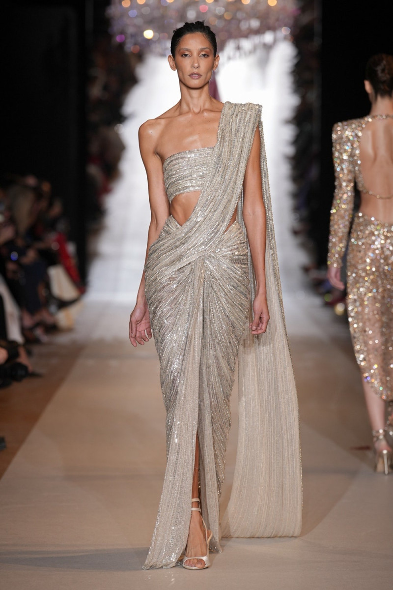 Thayna Soares featured in  the Zuhair Murad fashion show for Spring/Summer 2024