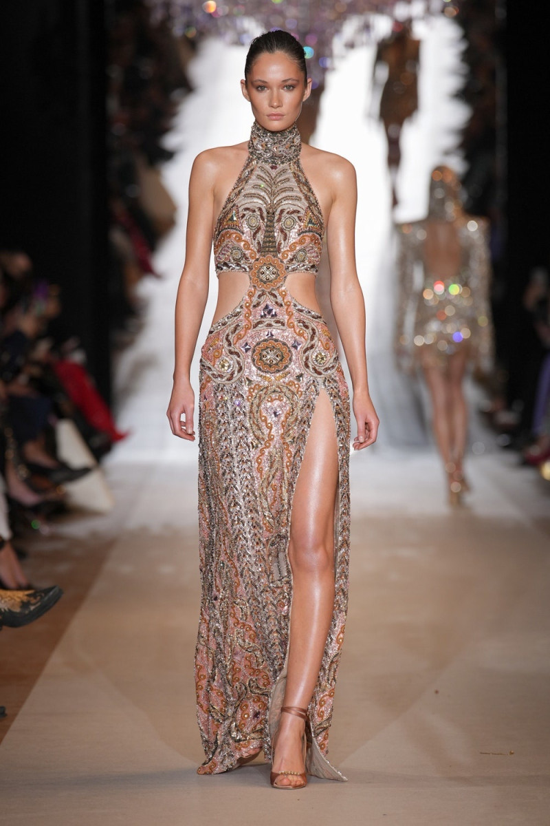 Vika Ihnatenko featured in  the Zuhair Murad fashion show for Spring/Summer 2024