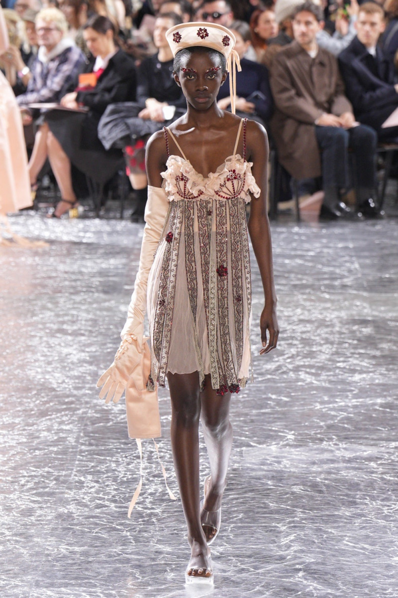 Binta Diop featured in  the Jean Paul Gaultier Haute Couture fashion show for Spring/Summer 2024