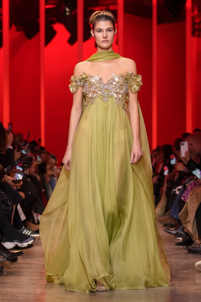 Lucia Lopez featured in  the Elie Saab Couture fashion show for Spring/Summer 2024
