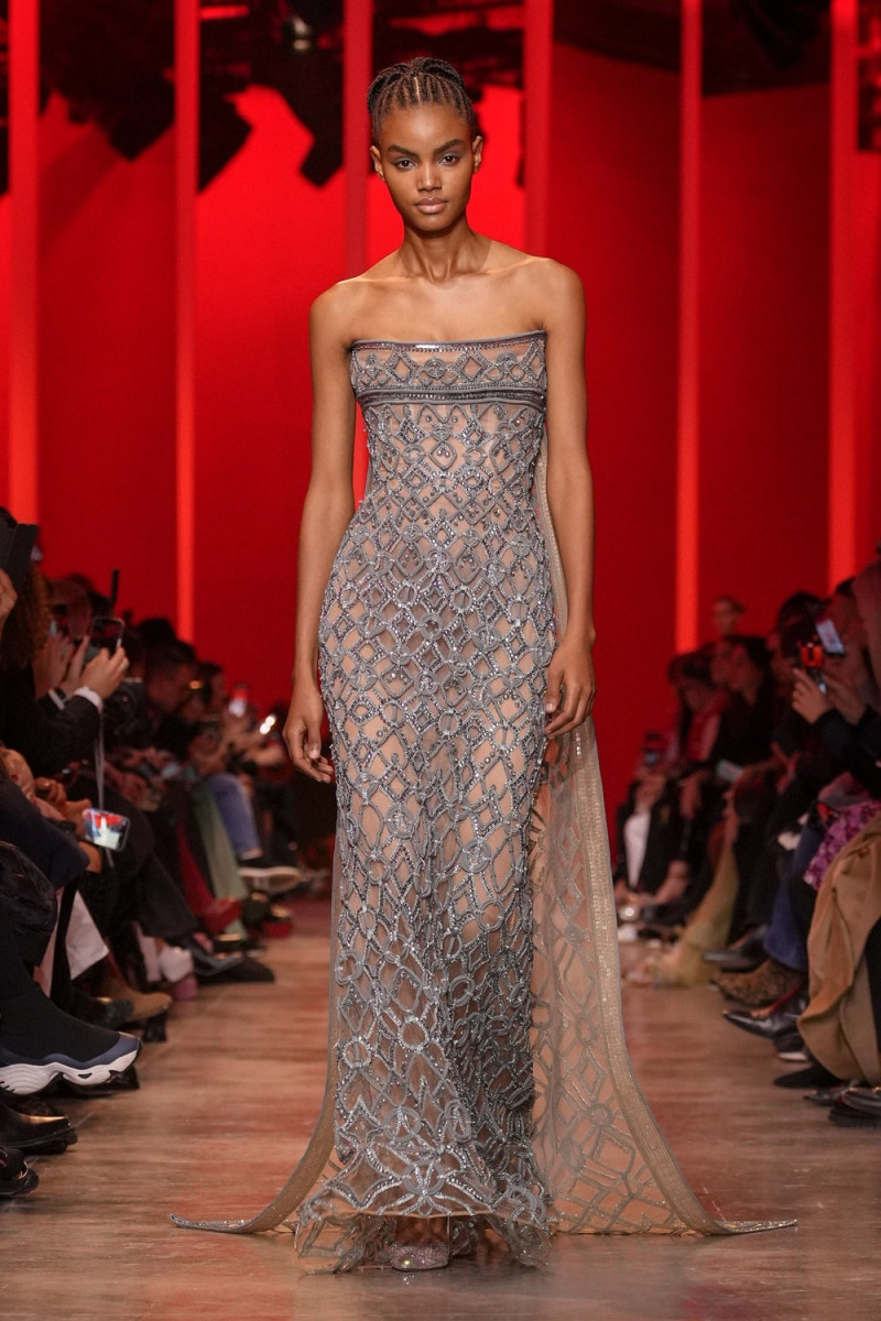 Chisom Okeke featured in  the Elie Saab Couture fashion show for Spring/Summer 2024