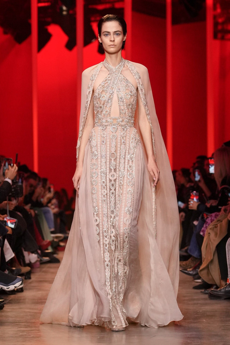 Natalia Napieralska featured in  the Elie Saab Couture fashion show for Spring/Summer 2024