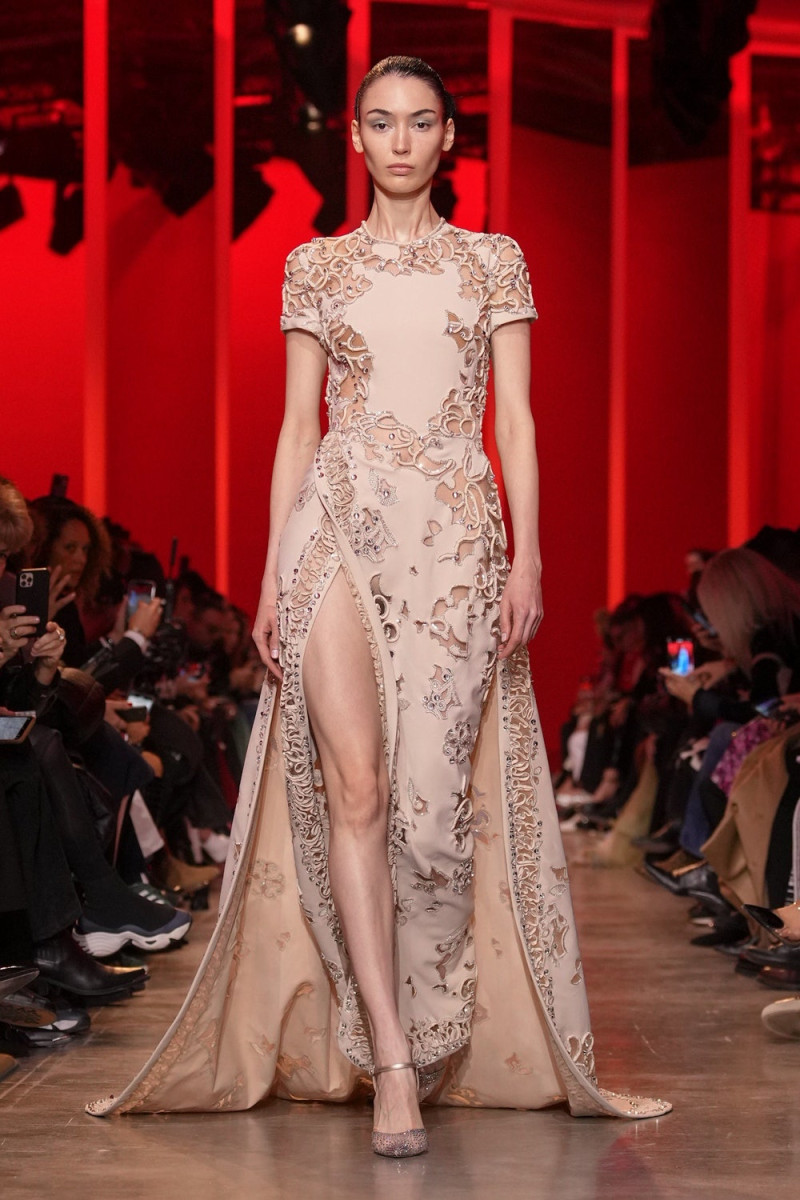 Saida Valieva featured in  the Elie Saab Couture fashion show for Spring/Summer 2024