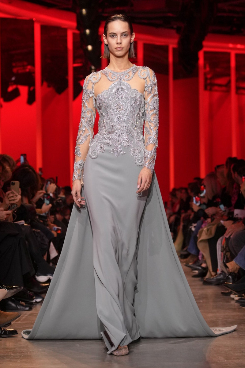 Yvonne Bevanda featured in  the Elie Saab Couture fashion show for Spring/Summer 2024