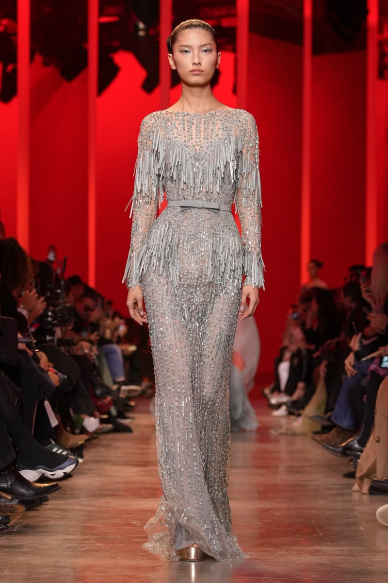 Xinyue Guo featured in  the Elie Saab Couture fashion show for Spring/Summer 2024