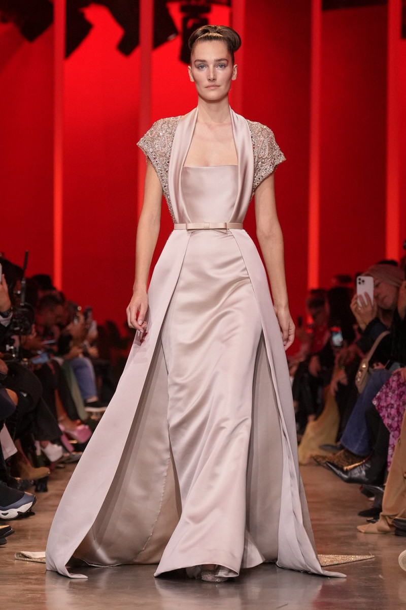 Joséphine Le Tutour featured in  the Elie Saab Couture fashion show for Spring/Summer 2024