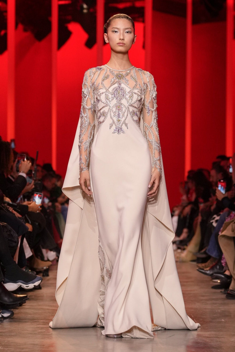 Xinyue Guo featured in  the Elie Saab Couture fashion show for Spring/Summer 2024