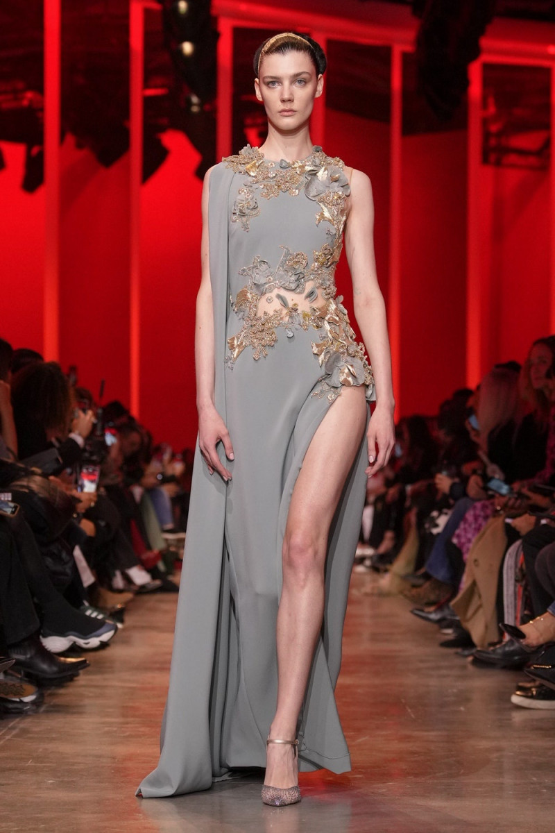 Palina Zavi featured in  the Elie Saab Couture fashion show for Spring/Summer 2024