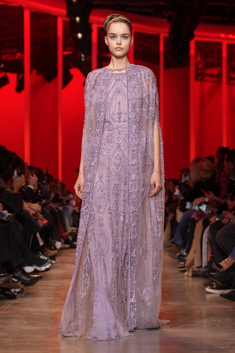 Marija Zezelj featured in  the Elie Saab Couture fashion show for Spring/Summer 2024