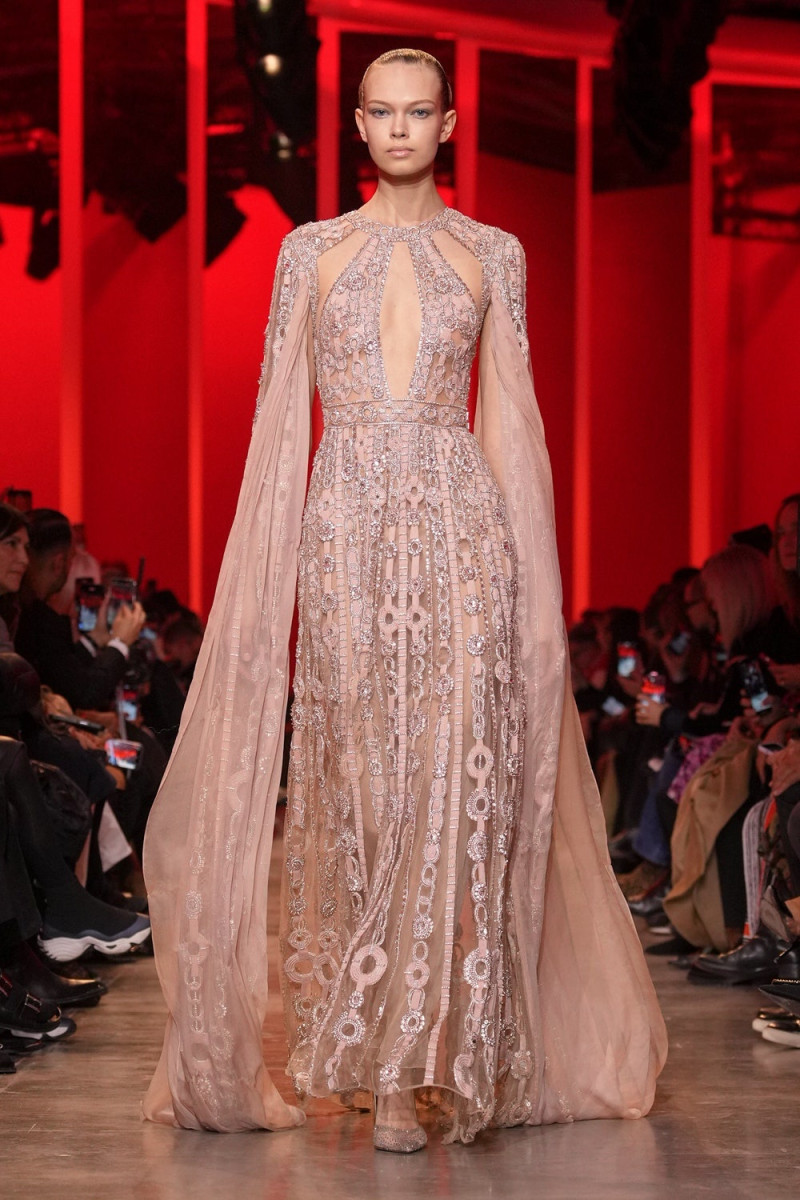 Sophie Bozhenova featured in  the Elie Saab Couture fashion show for Spring/Summer 2024