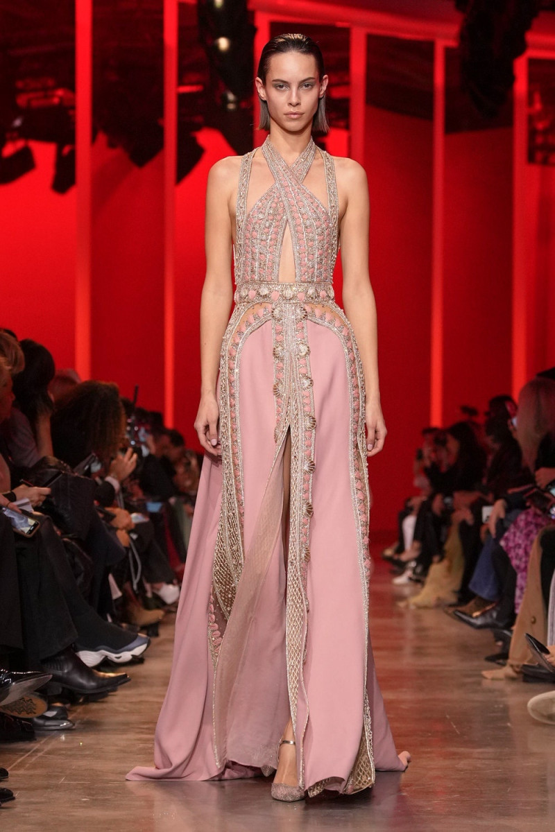 Yvonne Bevanda featured in  the Elie Saab Couture fashion show for Spring/Summer 2024