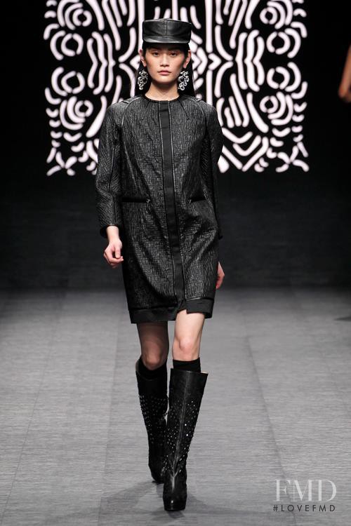 Ming Xi featured in  the Shiatzy Chen fashion show for Autumn/Winter 2012