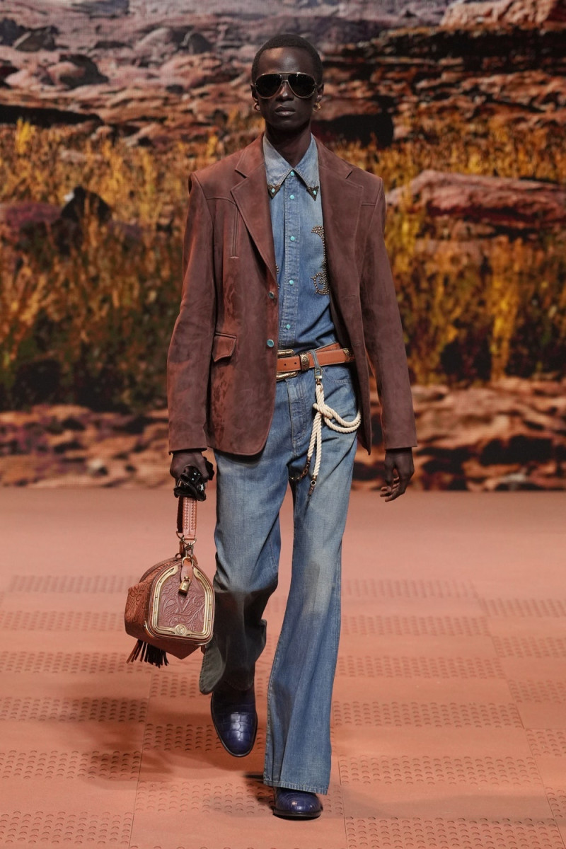 Malick Bodian featured in  the Louis Vuitton fashion show for Autumn/Winter 2024