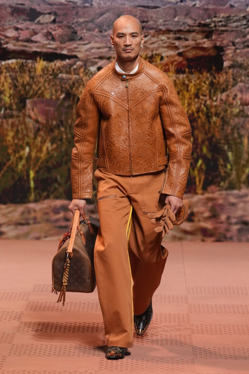 Paolo Roldan featured in  the Louis Vuitton fashion show for Autumn/Winter 2024