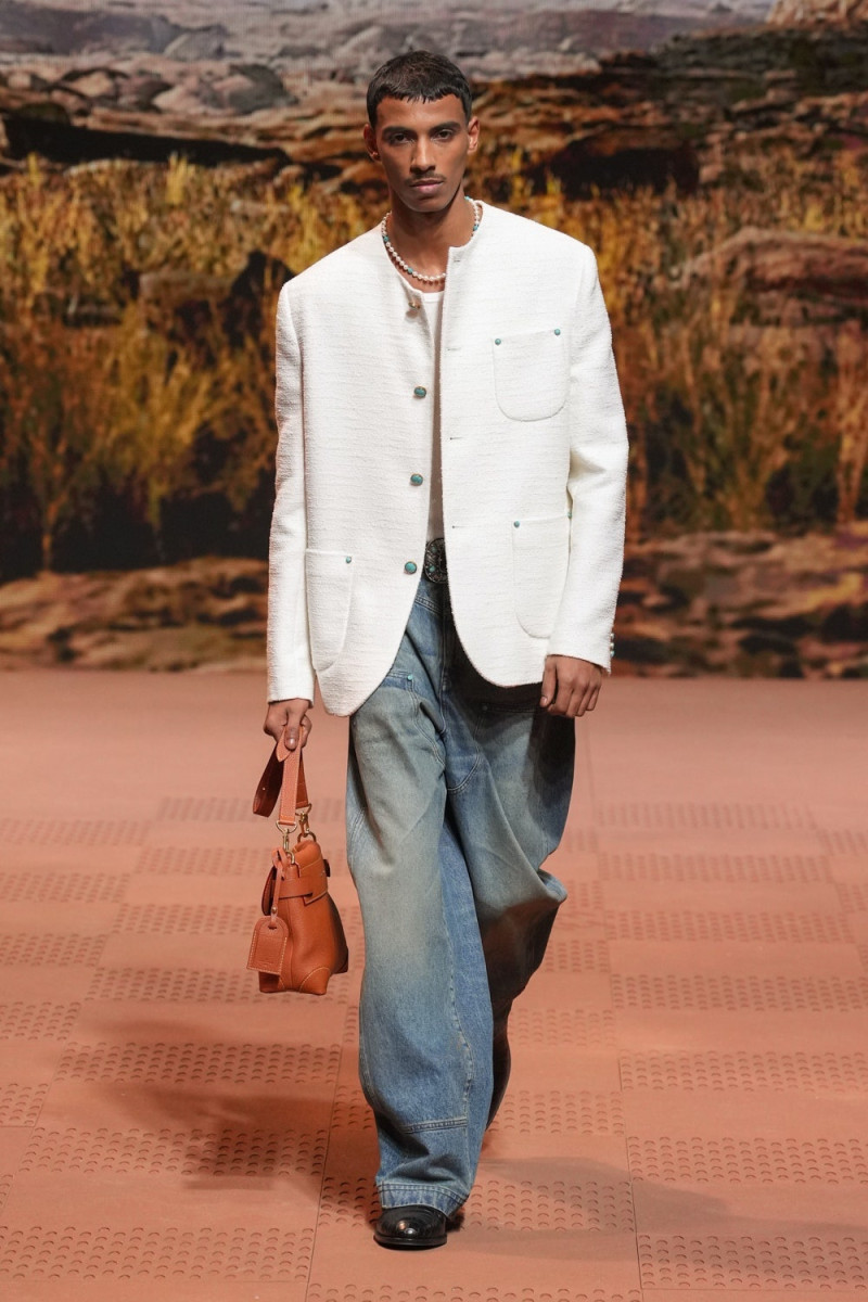 Mohamed Hassan featured in  the Louis Vuitton fashion show for Autumn/Winter 2024