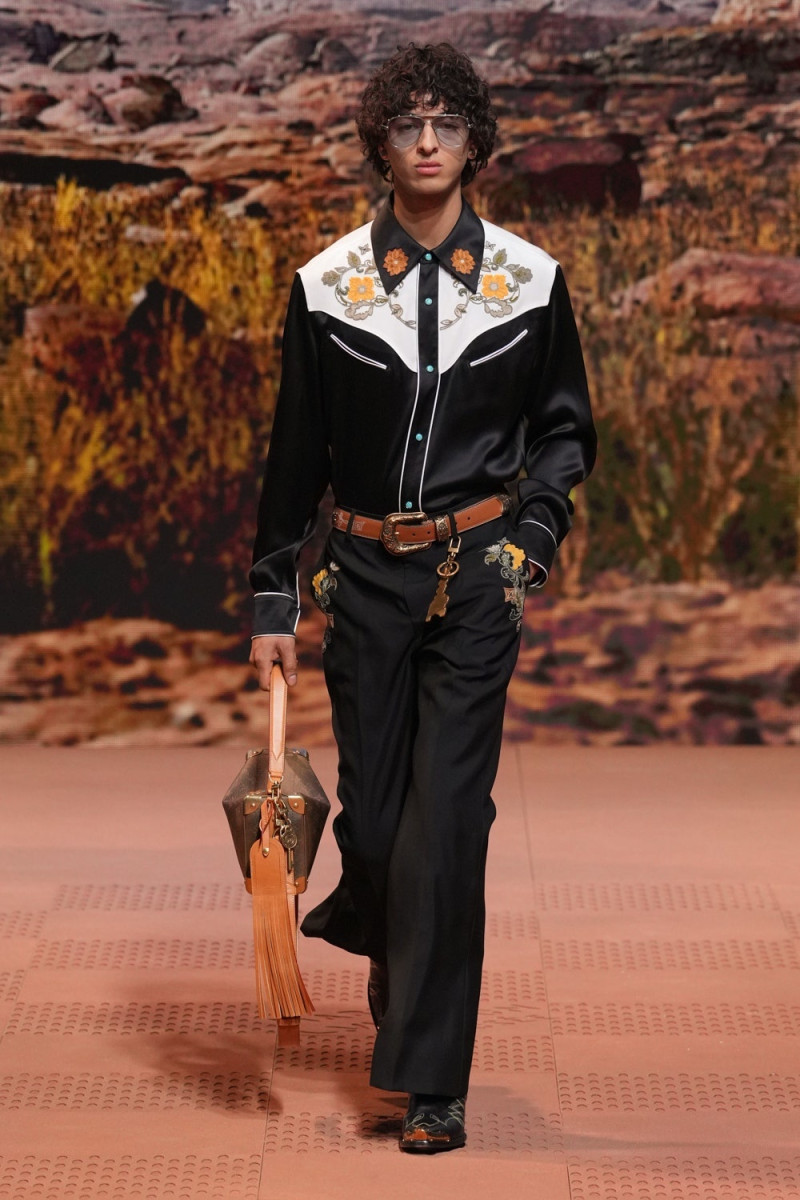 Teo Abihdana featured in  the Louis Vuitton fashion show for Autumn/Winter 2024