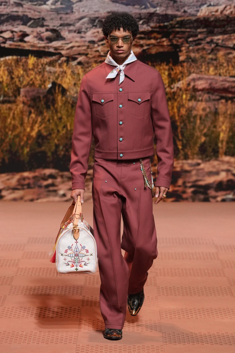 Nigel Herrenauw featured in  the Louis Vuitton fashion show for Autumn/Winter 2024