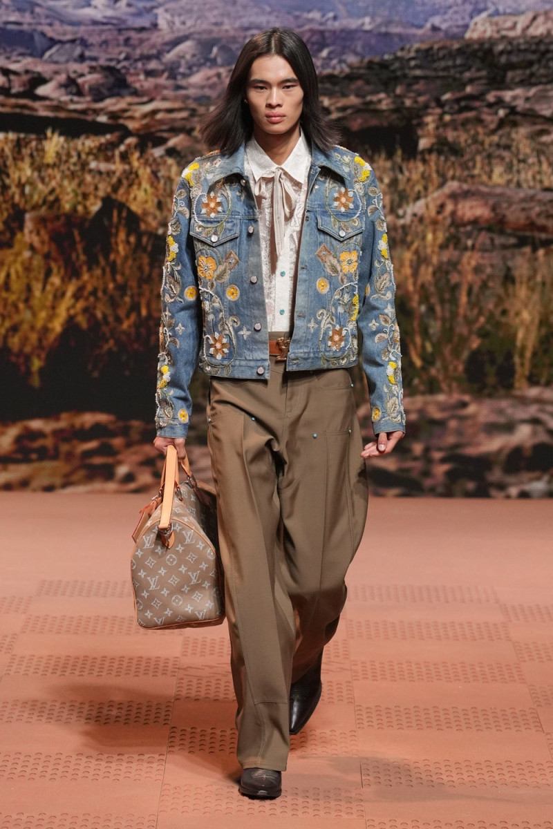 Yuhi Miyahara featured in  the Louis Vuitton fashion show for Autumn/Winter 2024