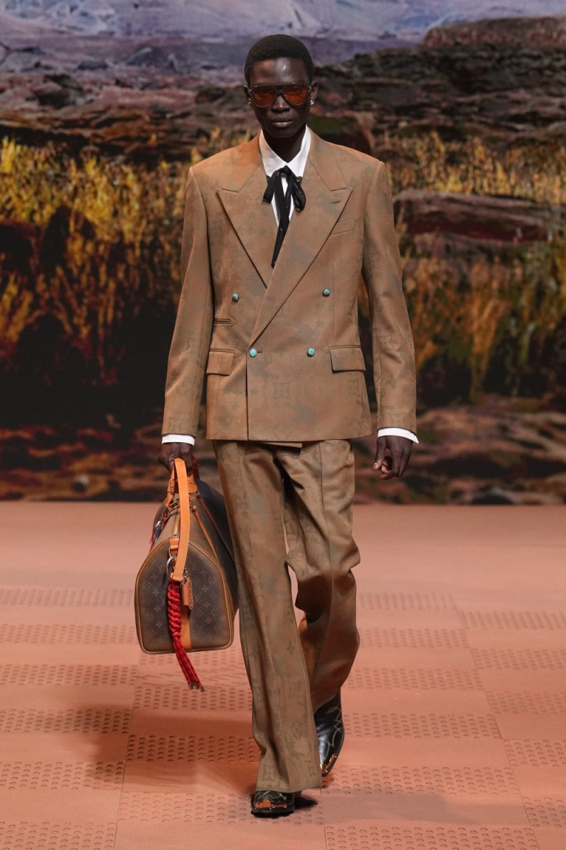 Dara Gueye featured in  the Louis Vuitton fashion show for Autumn/Winter 2024