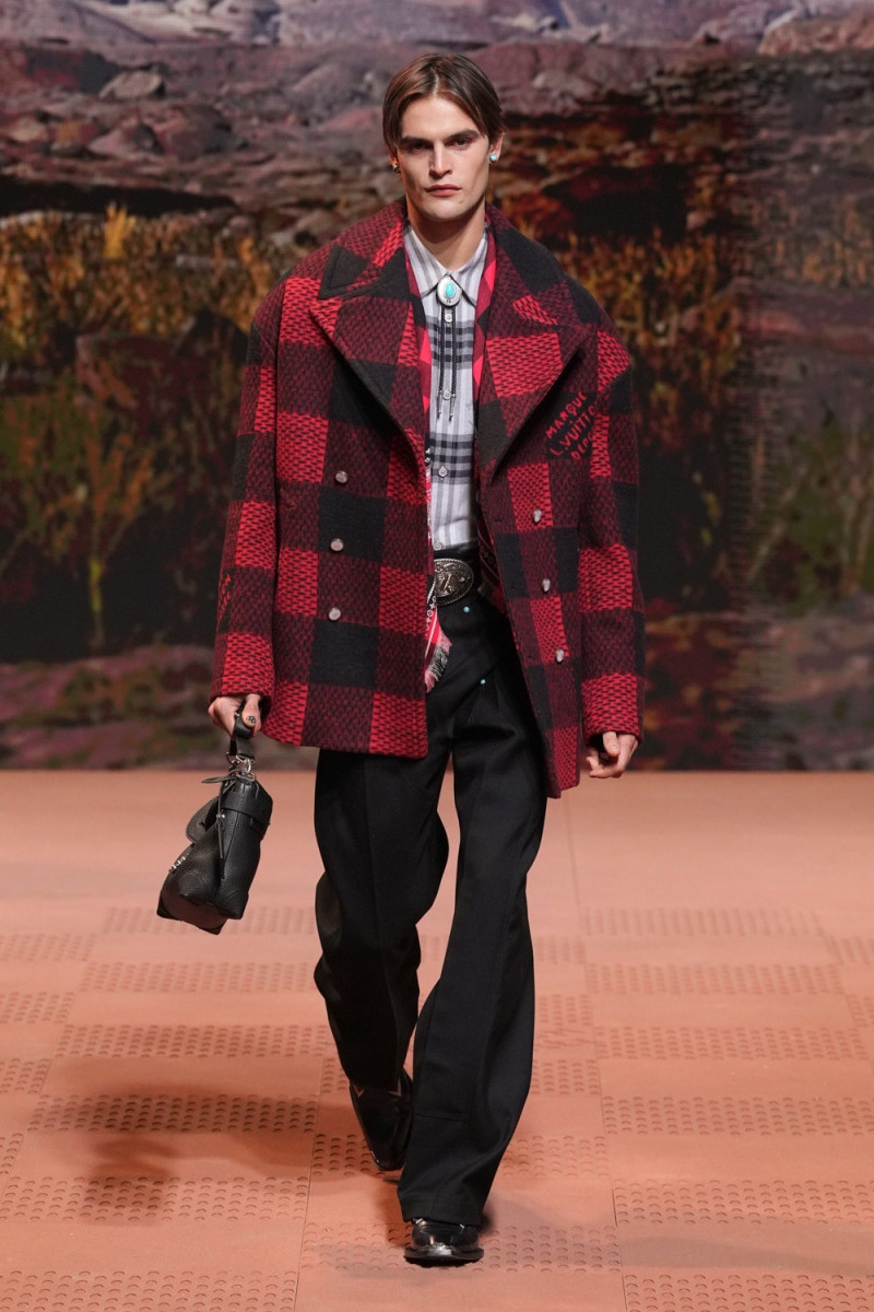 Parker van Noord featured in  the Louis Vuitton fashion show for Autumn/Winter 2024