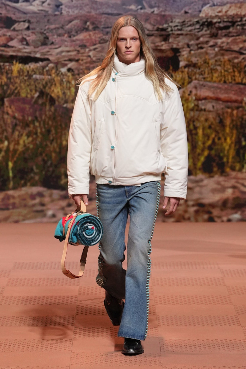 Luke Champion featured in  the Louis Vuitton fashion show for Autumn/Winter 2024