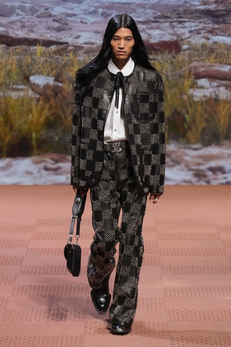 Kyosuke Akiyoshi featured in  the Louis Vuitton fashion show for Autumn/Winter 2024