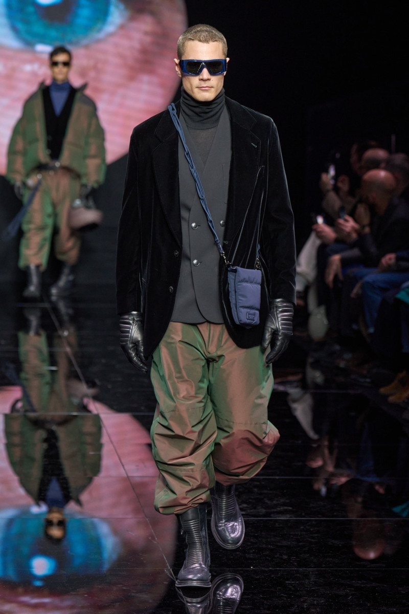 David Martins featured in  the Giorgio Armani fashion show for Autumn/Winter 2024