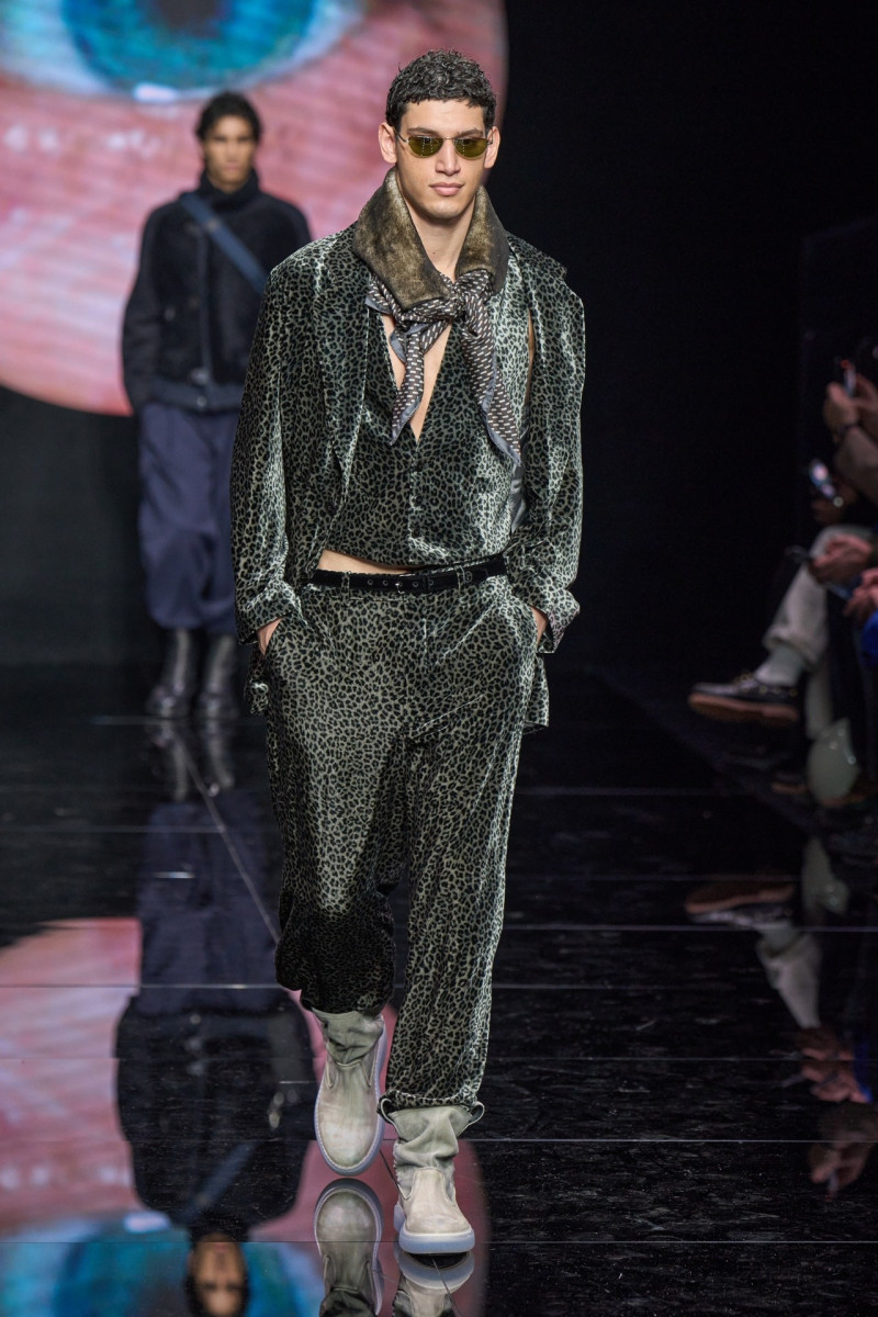 Alexis Chaparro featured in  the Giorgio Armani fashion show for Autumn/Winter 2024