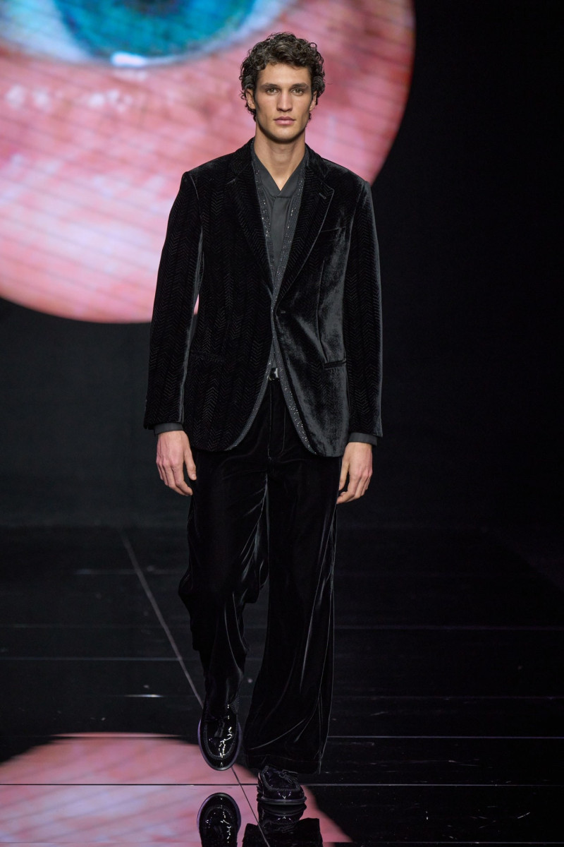 Francisco Henriques featured in  the Giorgio Armani fashion show for Autumn/Winter 2024