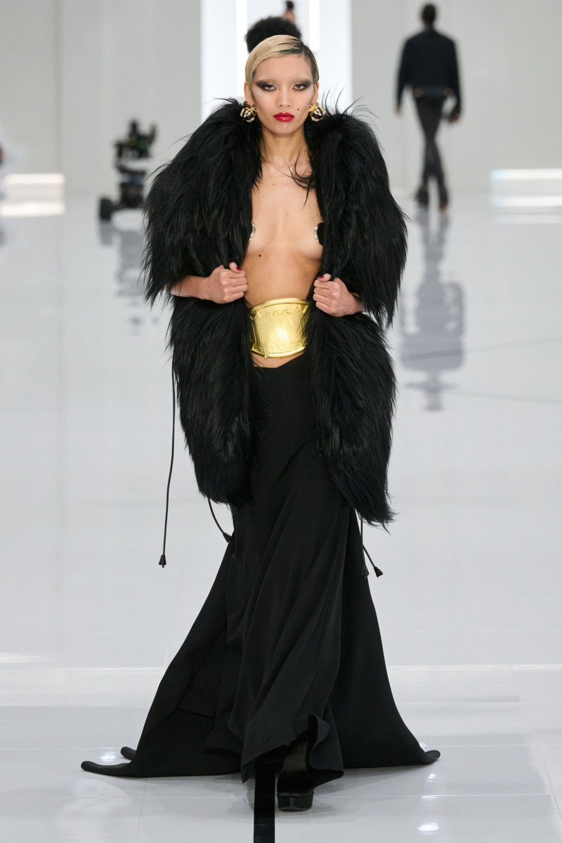 Lauren Nguyen featured in  the DSquared2 fashion show for Autumn/Winter 2024