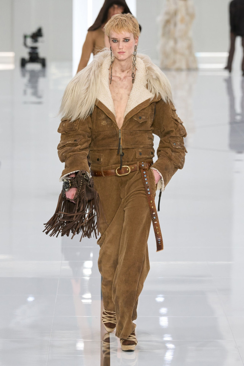 Meerle Haket featured in  the DSquared2 fashion show for Autumn/Winter 2024