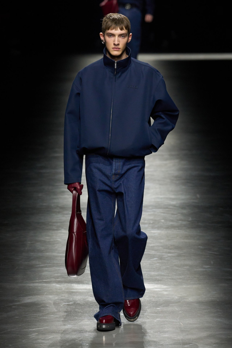 Nicolo Sala featured in  the Gucci fashion show for Autumn/Winter 2024