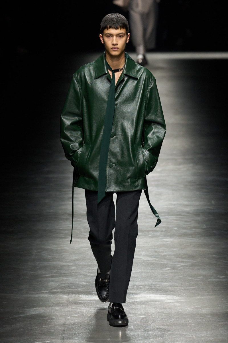 Keanu Pauli featured in  the Gucci fashion show for Autumn/Winter 2024