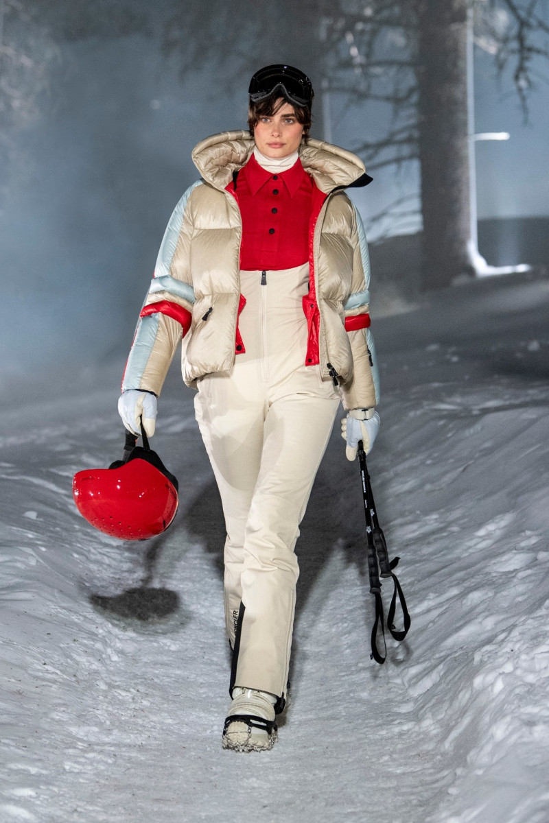 Taylor Hill featured in  the Moncler Grenoble fashion show for Autumn/Winter 2024